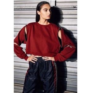 NWT LF the brand zipper sweatshirt